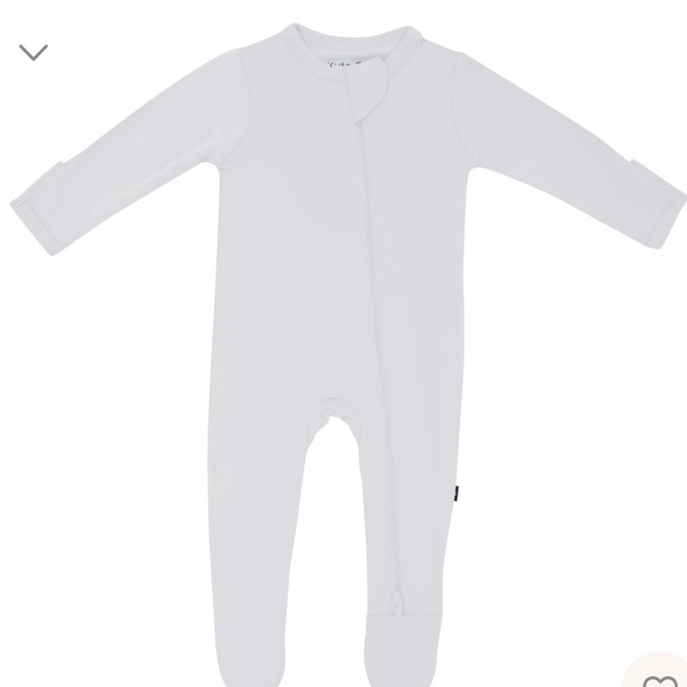 Kyte Baby Zippered Onesie in Storm